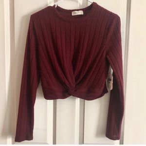 NWT Altar’d State | Twist Crop Top Sweater | NWT